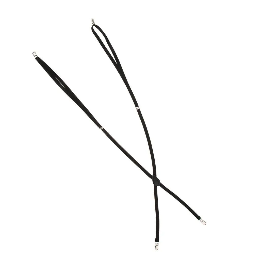 結婚式パーティー 大人用 ブラック スキニーサスペンダー 伸縮性 10mm