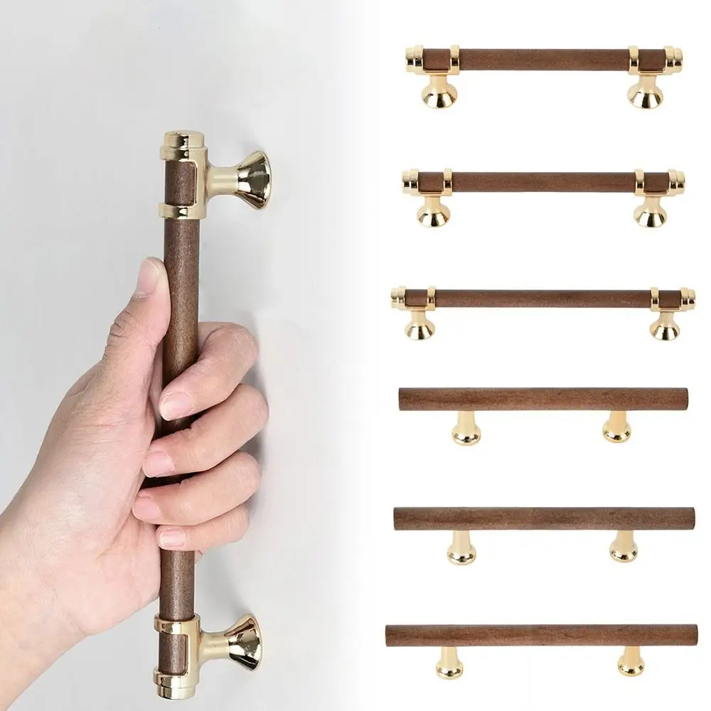 Modern Solid Wooden Door Handles Multifunctional Durable Kitchen Cabinet Handles Various Sizes Cabinet Pulls Home Use