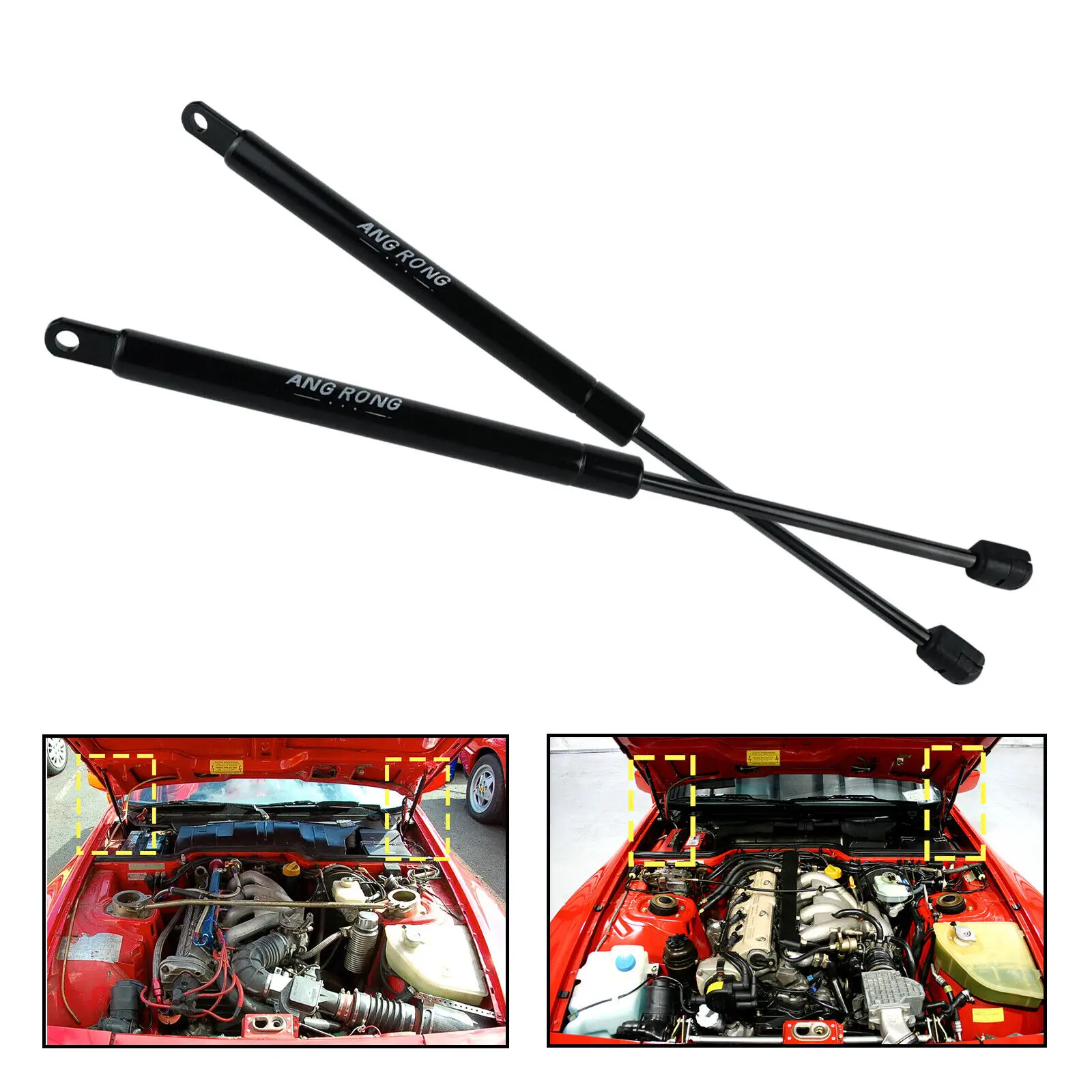 For Porsche 944 924 Coupe Front Bonnet Hood Gas Struts Spring Holder 94451135100