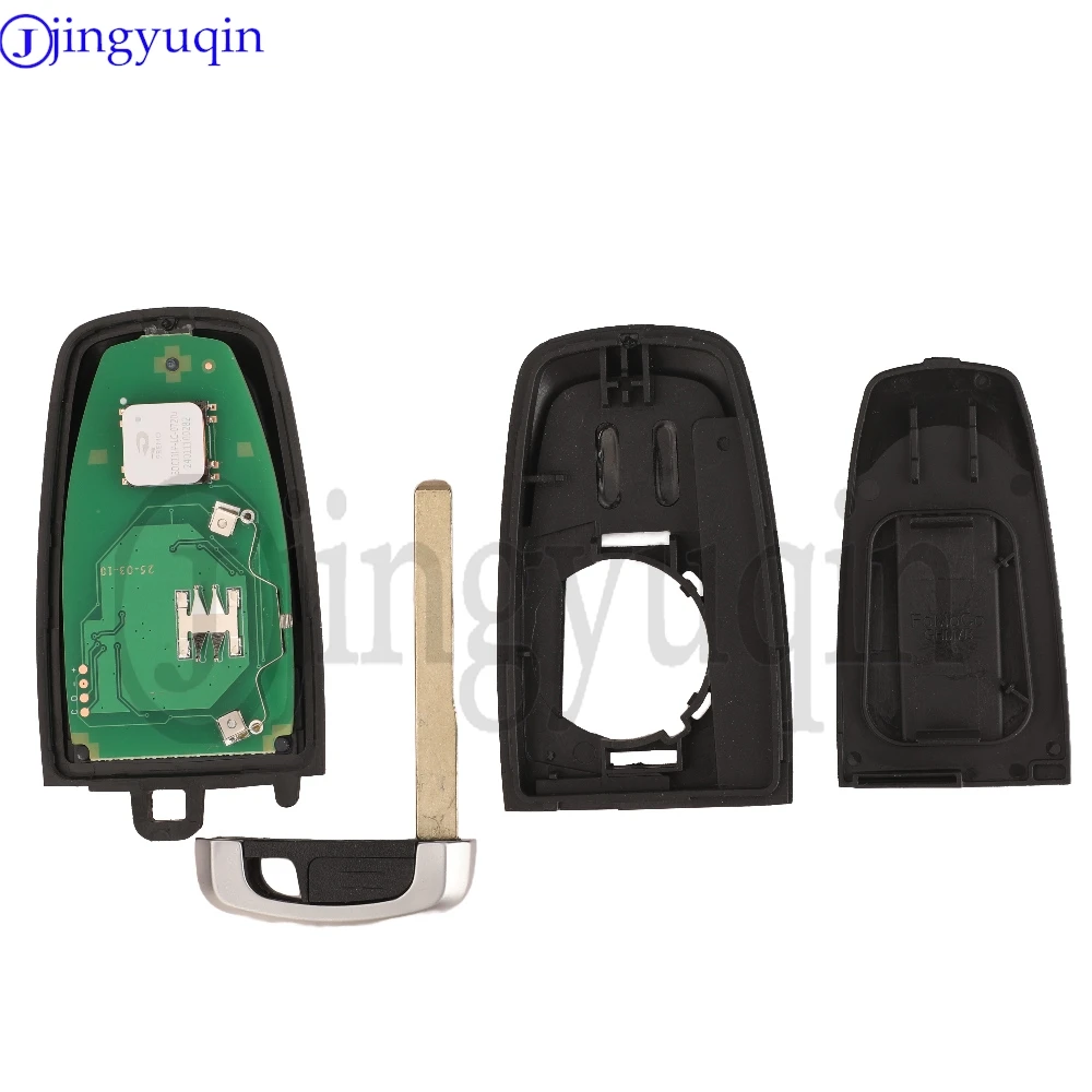 Jingyuqin ID49 Chip 434mhz llave de proximidad inteligente para Ford Fusion F-250 F-350 F-450 F-550 2017 M3N-A2C 93142600   Hoja HU101 CR2450