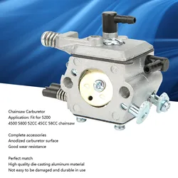 Carburetor Replacement Chainsaws Carburetor for Chinese 5200 4500 5800 52CC 45CC 58CC Anodised Die-Cast Aluminum Chainsaw Parts