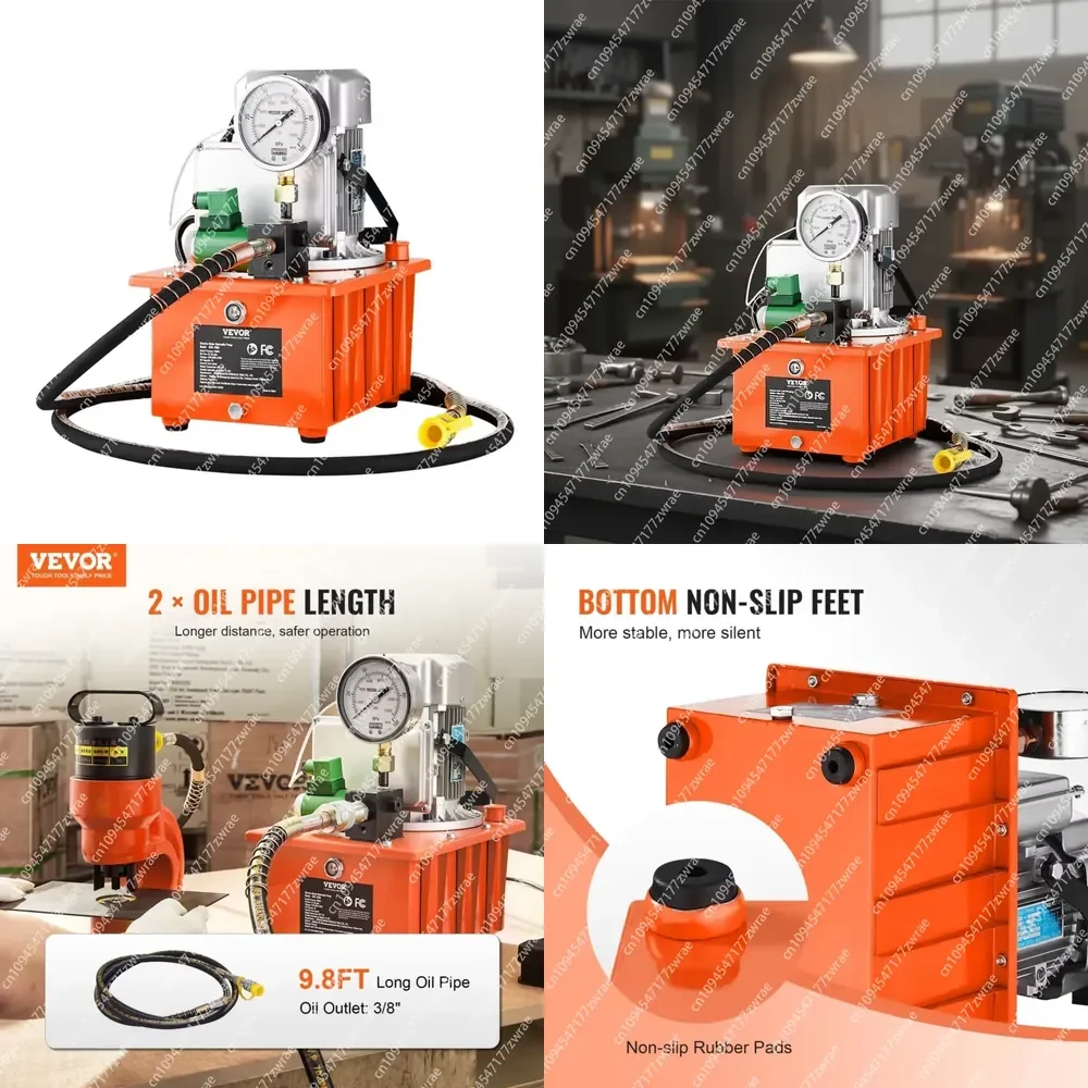 Electric Hydraulic Pump 750W 110V 10000 Psi Single Acting For Punching Bending Jack Machine