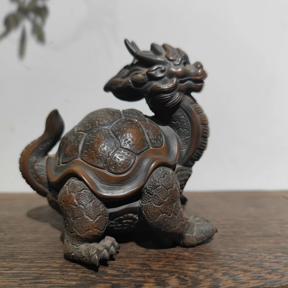 Luch Handmade Nixing Pottery Dragon Turtle Tea Pet – Auspicious Symbol for Tea Ceremony & Collection