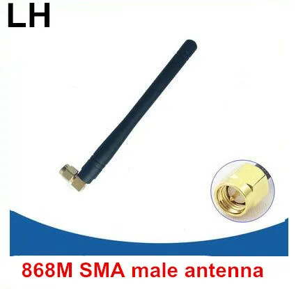 

868M antenna Right Angle SMA male 868MHz monitor antenna 915M PCB heliun module rubber aerial