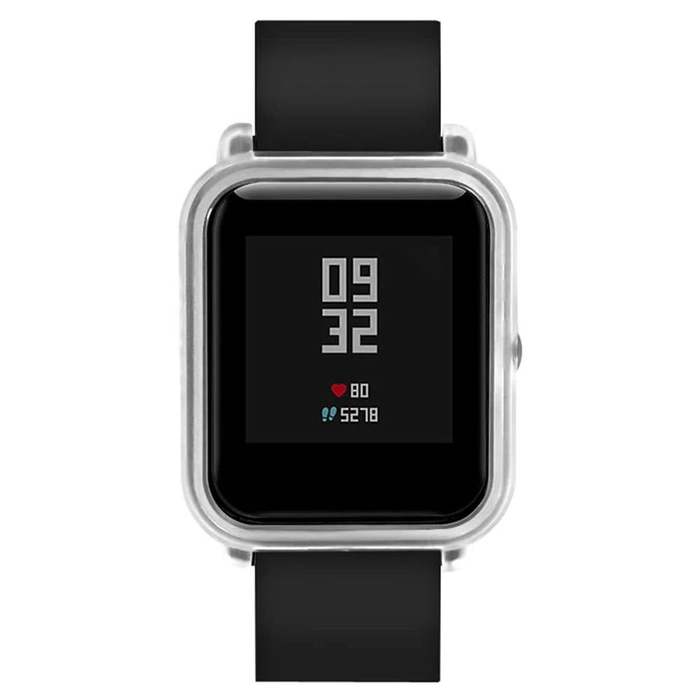 Watch Protector Case Compatible Smart Watch for Xiaomi Amazfit Bip Youth, Protector TPU Case -Transparent