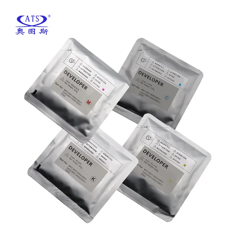 

4PCS/Set CMYK225g Developer Powder For Ricoh MPC 3001 3002 3501 3502 4501 4502 5501 5502 C3001 C3002 C3501 C3502 C4501 C4502