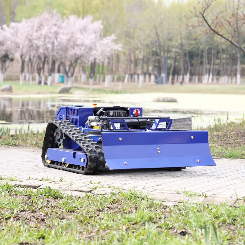 Customized Slopes Grass Cutting Machine Tractor Mowers Robots Track Grass Mover
