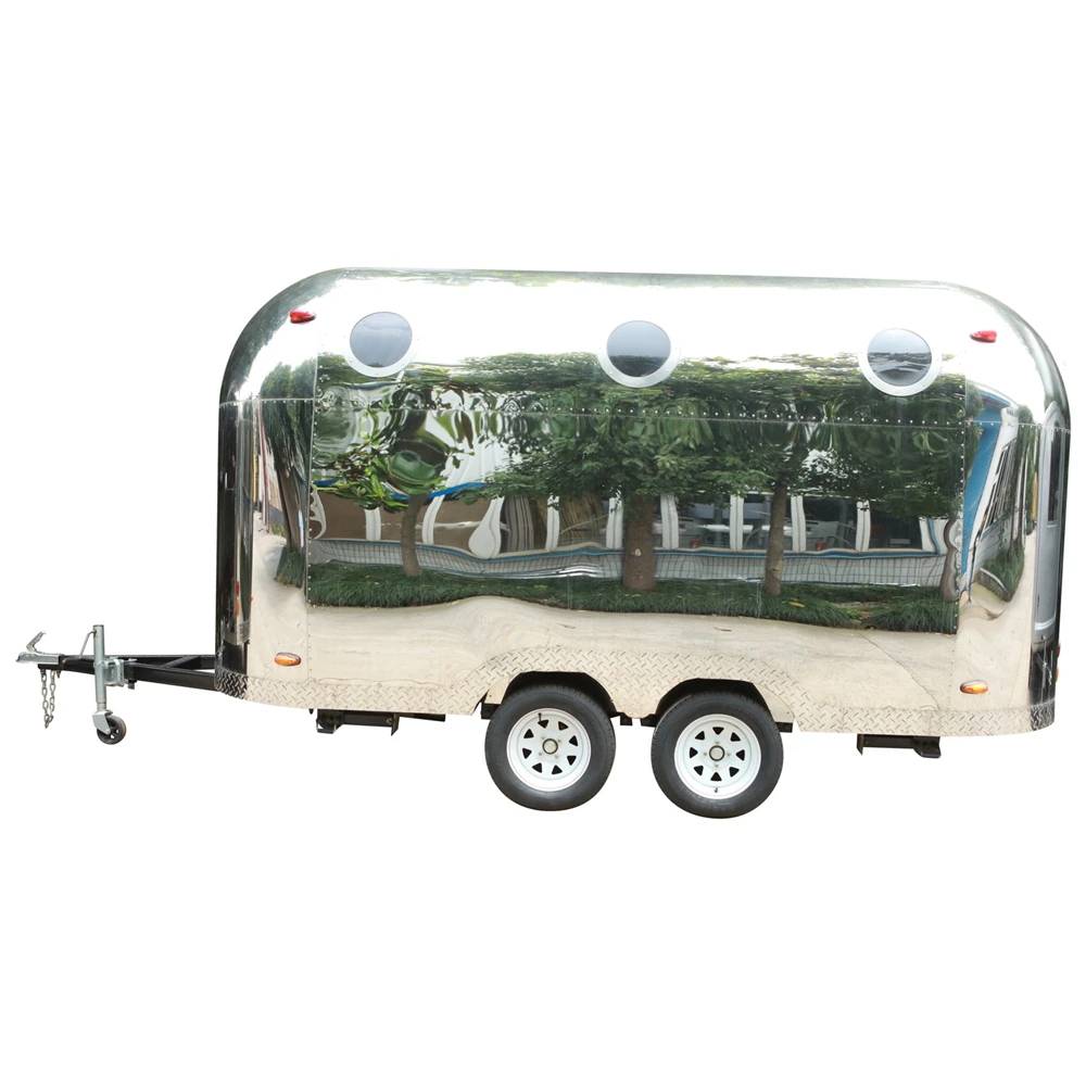 Customized Full Equipment Mobile Kitchen Trailer Outdoor Fast Food Truck Ice Cream Coffee Hot Dog Cart Business Package