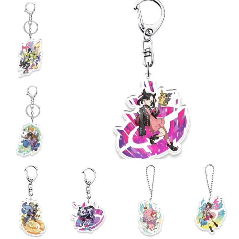 DIY Pokemon Mary Little Light Nimo Mei Miss Joey акриловый брелок для ключей сумка кулон аниме периферийные устройства праздничный подарок