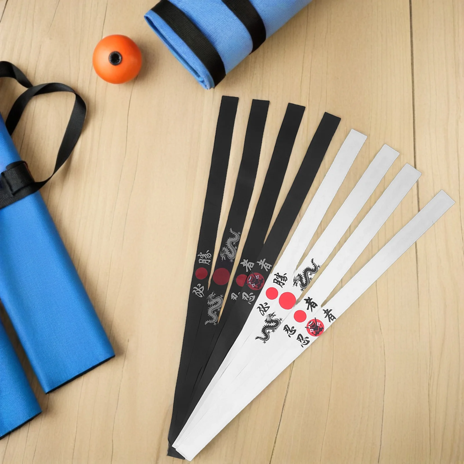

8 Pcs 's Ninja Headband Decor Japan Japanese Bandana Headbands Samurai Gift Chef Costume Polyester Student Cooker