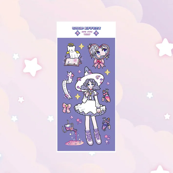 Magician Sweet Cool Girl Sticker