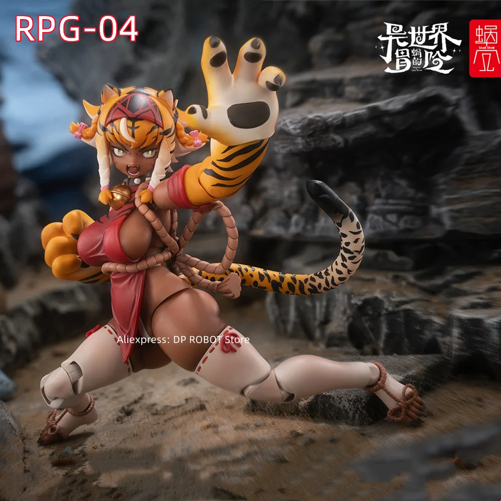 

Коллекционная фигурка Snail Shell RPG-04 Tiger Girl Garu в масштабе 1/12, оригинальный персонаж, модель из ПВХ и АБС-пластика.