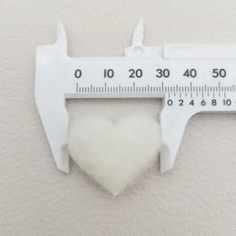 10Pcs Double-Sided Cute Plush Small Heart DIY Sewing Accessories, Fluffy Tiny Love Heart Patches for Clothes Socks Hats Bags Pro