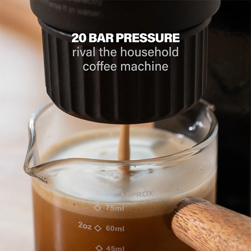 Портативная кофемашина MEIMOKA, эспрессо-машина для улицы, 20 бар, давление, беспроводная зарядка через USB