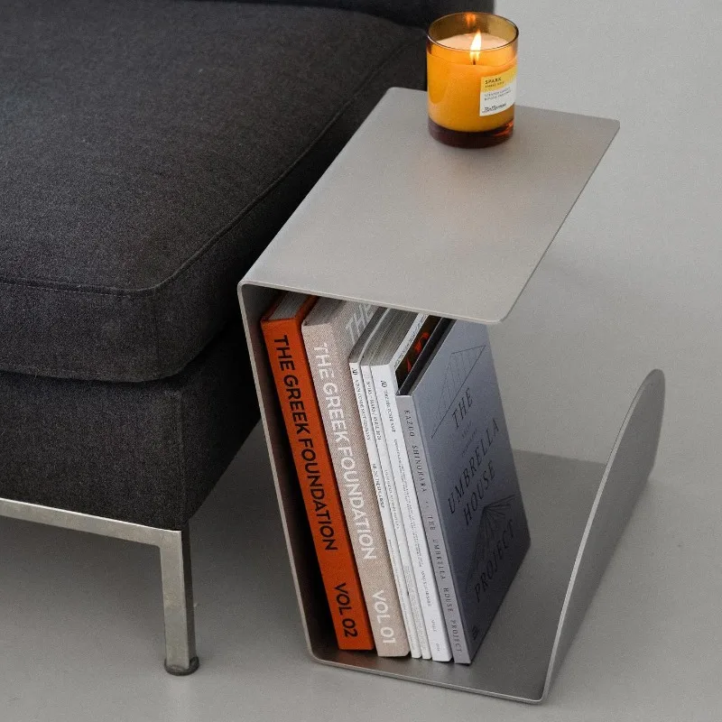 Table,Stainless Steel End Table for Sofa,Modern Nesting Table Set with Glass Top, Side Shelf