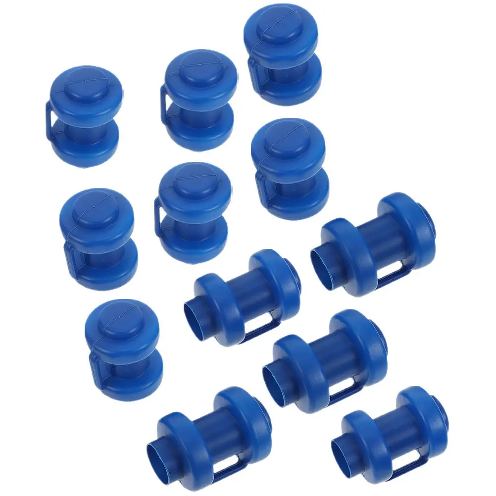 12Pcs Trampoline Tube Caps Sturdy Plastic Trampoline Accessories for Connecting Quick Installation Professional