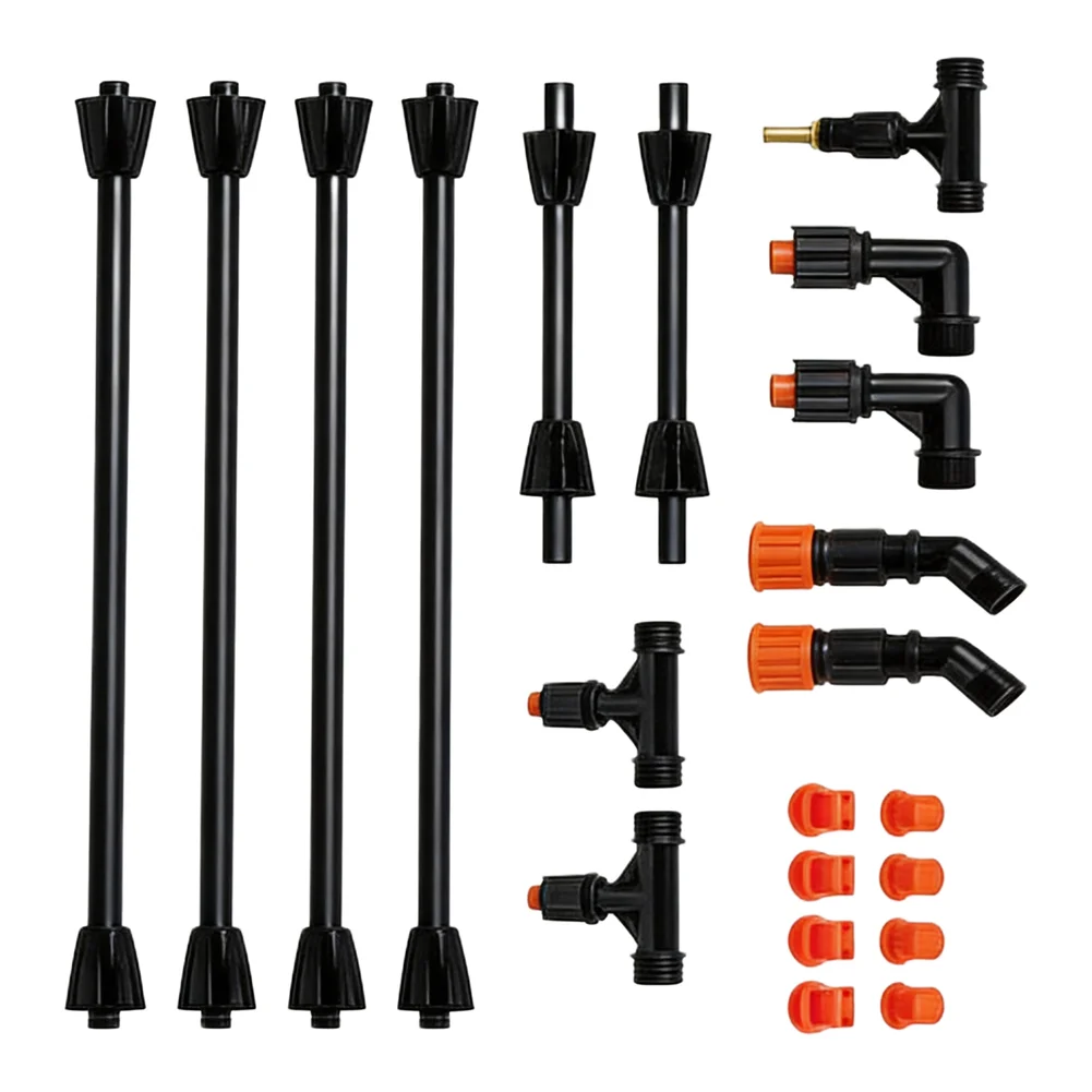 DIY Farm Sprayer Boom Wand with 4 Nozzles 1/4 Inch Brass Fitting Polypropylene Rods and Dual Spray Pattern Capability