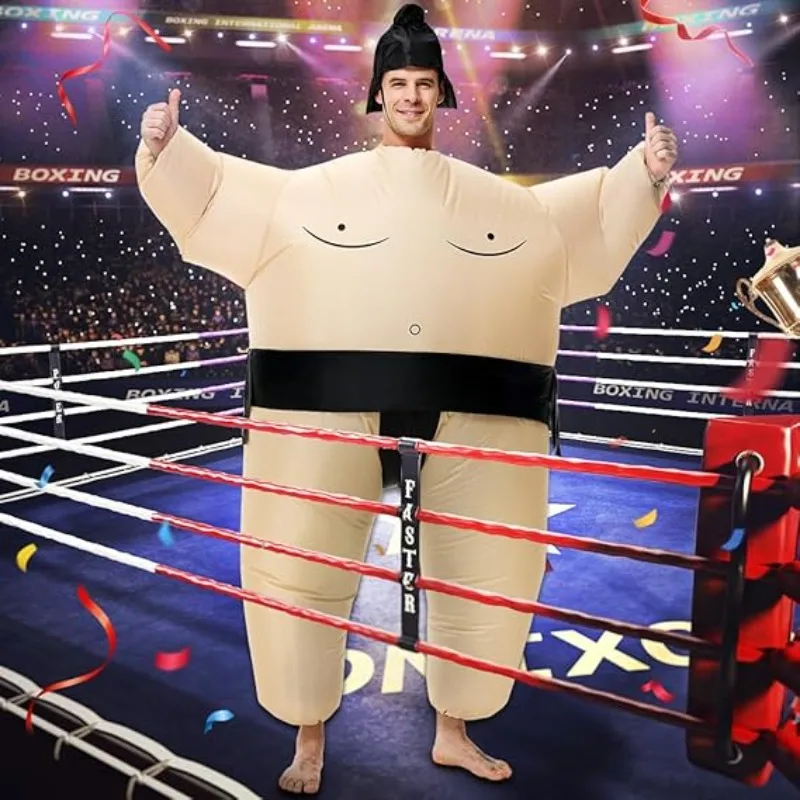 

Надувной костюм сумо, надувной борцовский костюм сумо, костюм сумо для взрослых, надувной костюм на Хэллоуин для мужчин/женщин