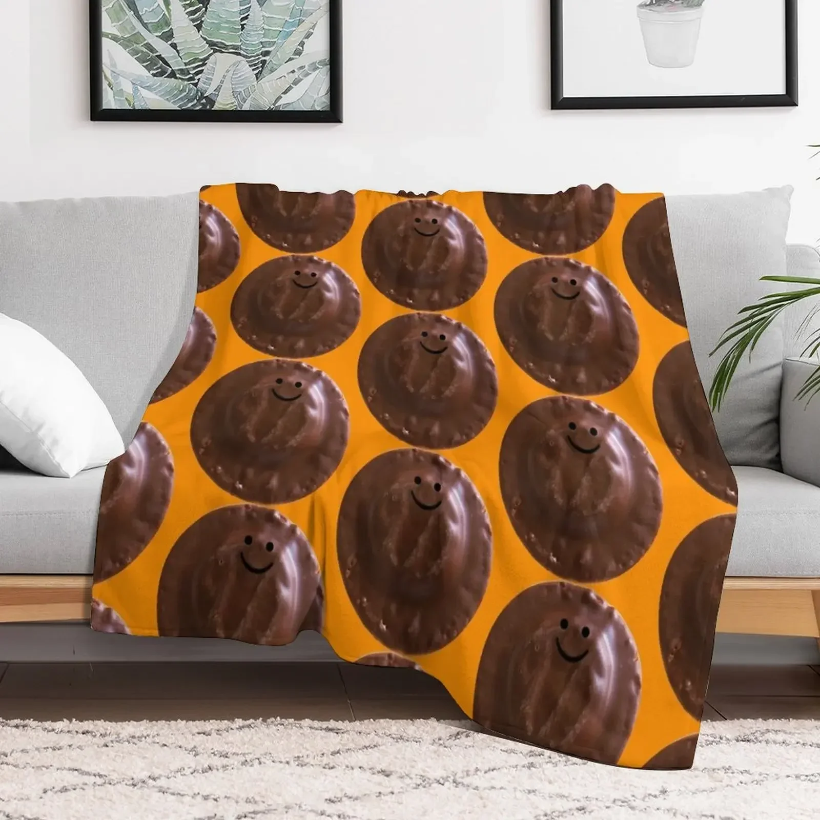 Gerald the Jaffa Cake (large) Throw Blanket Warm Furrys Cute Blankets For Baby Blankets