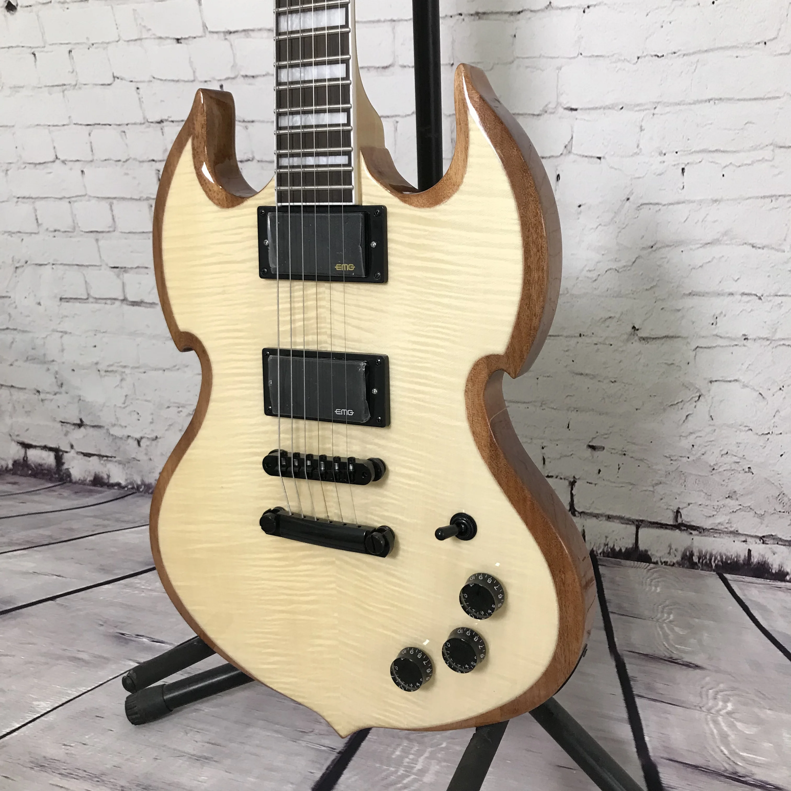 Viking Zakk Wylde Signature Odin Electric Guitar EMG81/85 Solid Mahogany Body Set‑Neck Construction Metal Riff Free Shipping