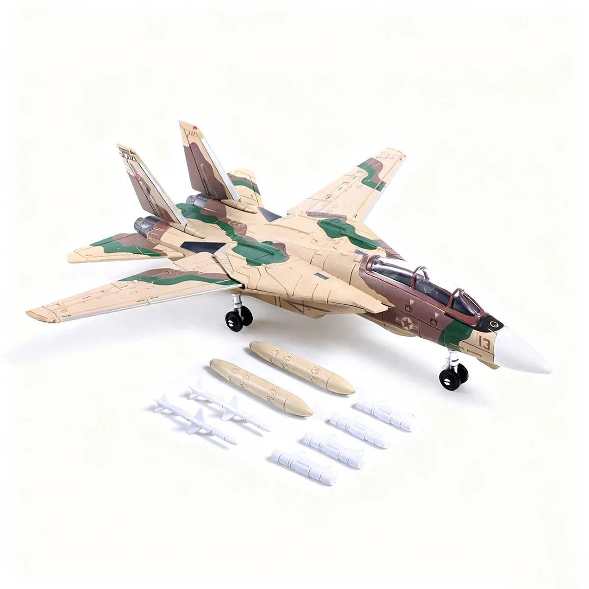 1/72 Militaire Model Bouwsteen Speelgoed F-14 Tomcat Supersonische Vliegtuigen Vechter Moderne Wapens Monteren Puzzel Collectie Speelgoed