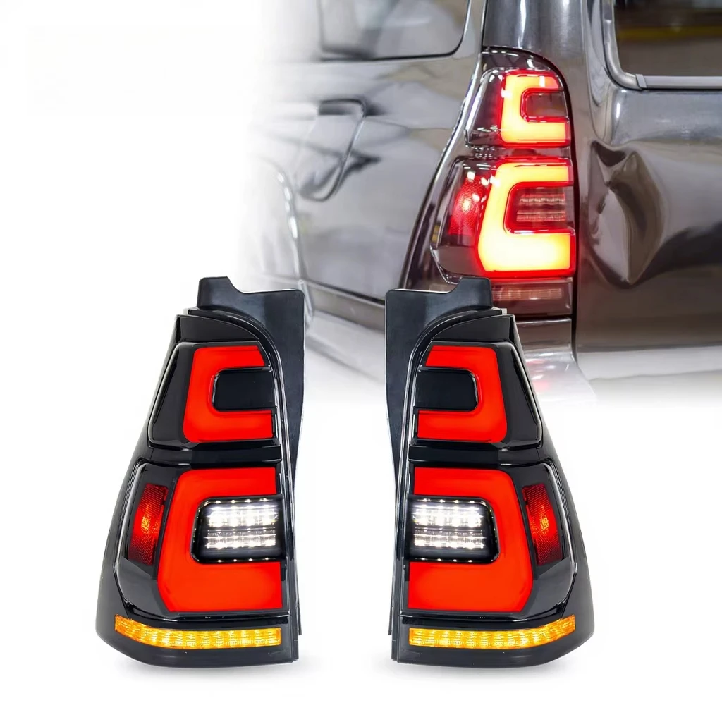 Super Discount HCMOTIONZ Tail Lights for Toyota 4Runner 2003-2009 LED Rear Lamps Assembly 4th GEN Sequential Animation DRL