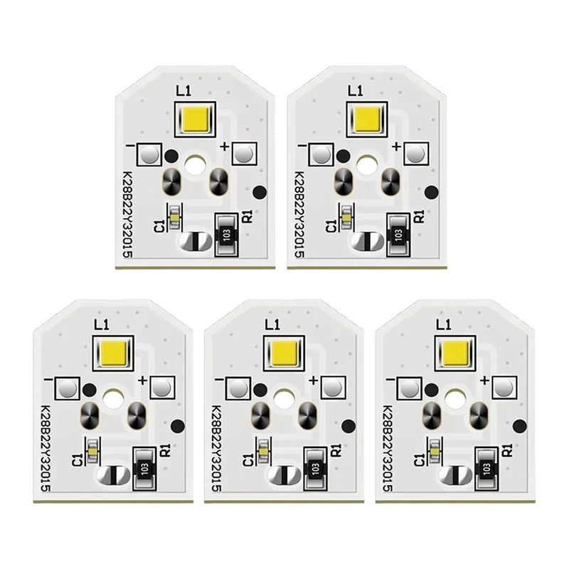 WZ-ABBZ-WR55X11132 5 Pack Refrigerator Light LED Bulb Compatible With 3033142 WR55X25754 WR55X26486 PS4704284 EAP12172918