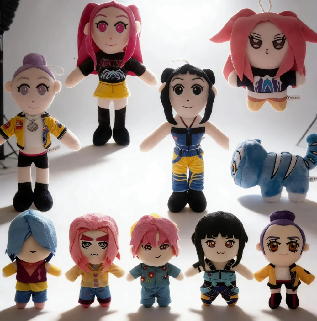 Vente 2026-nouveau style AnimeDemon Hunters peluche mignon tigre peluches doux en peluche bureau décor poupée jouet Fans cadeau fête Favo -------