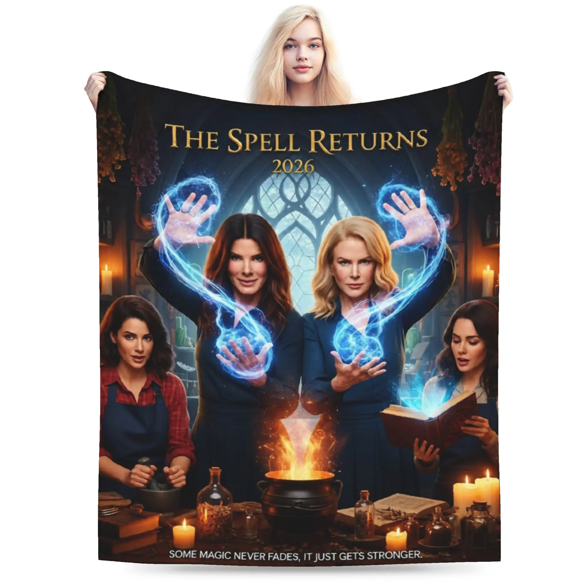 Practical Magic 2 Movie 2026 Throw Blanket for Couch Soft Cozy Plush Blanket  Multiple Sizes Bedspreads for All Seasons