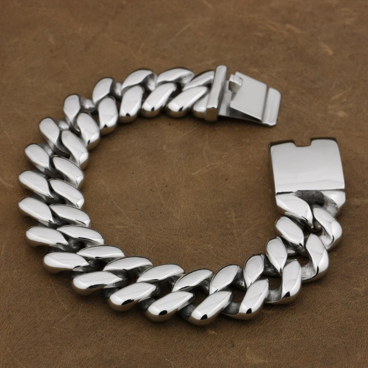 Huge Stainless Steel Link Chain Biker Bracelet Rock Punk Jewelry 5D007A