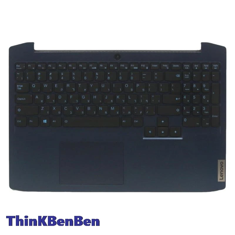 upper case palmrest shell cover para lenovo ideapad gaming hb hebrew il israel blue keyboard 15 15imh05 5cb0y99512 01