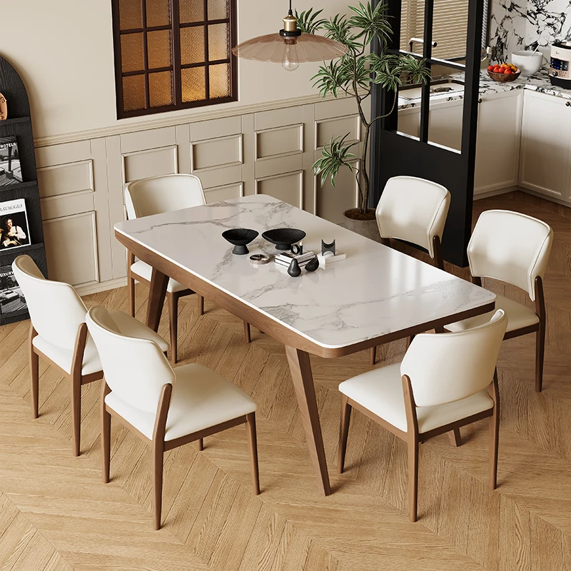 

Nordic Solid Wood Dining Table Modern Simple Comfortable Adult High Quality Table Aesthetics Console Mesas De Jantar Furniture