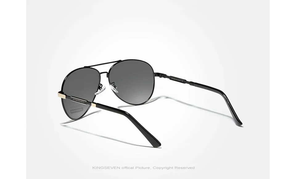 KINGSEVEN Mode Pilot Sonnenbrille Männer Polarisierte Fahren Pilot Anti-reflexion Gläser UV400 Objektiv Männlich Weiblich Kausalen Brillen – Detail 6