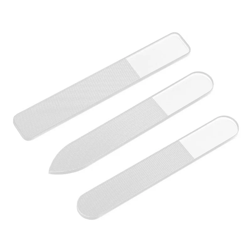 3pcs Creative Nail File Buffing Transparent Sanding Polishing Durable File Manicure Supplies Accessories Tools