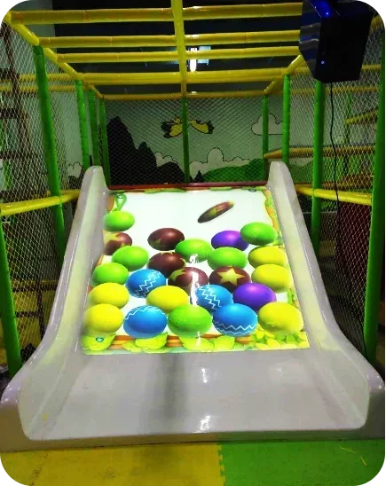 Kids slide interactive projection  interactive floor projection system slide projection game
