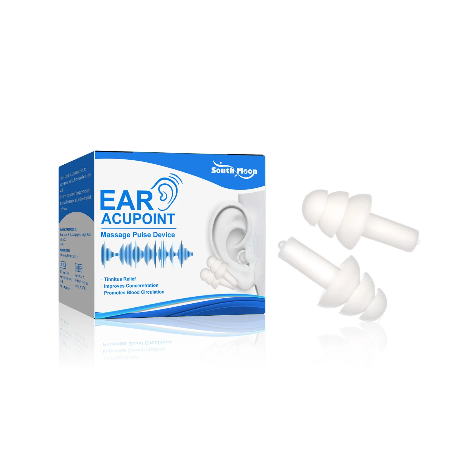 Tinnitus Relief Stopper Treatment Deafness Earache Itching Improve Listening Clean Ear Canal Blockage Ear Acupoint Massage Care