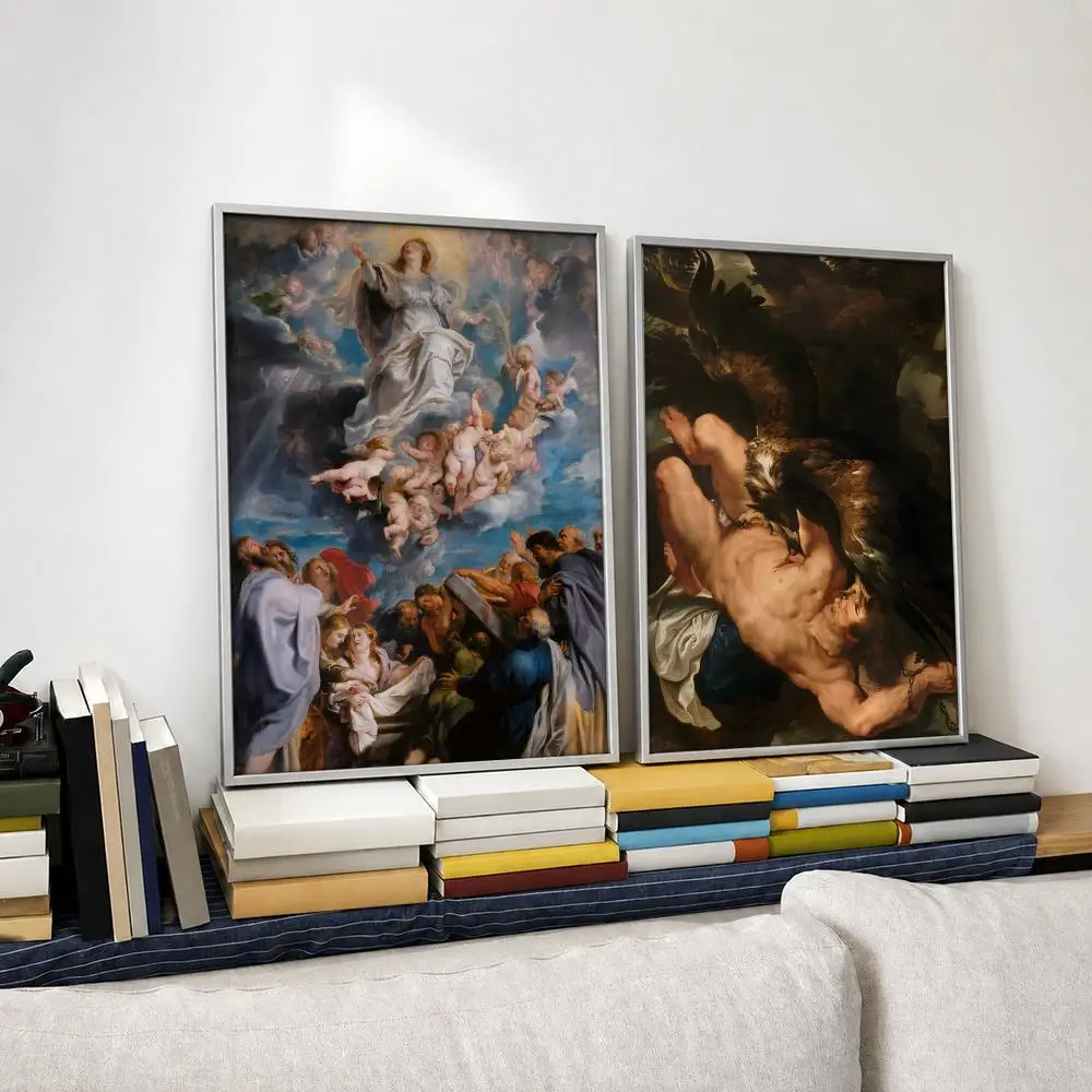 Artist Peter Paul Rubens Poster Self‑Adhesive Waterproof PP Poster Coffee House Bar Wall Art Sticker Room Home Decor