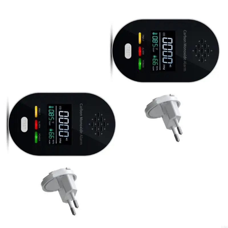 

Тревога монооксида углерода при мониторинге влажности температуры в реальном времени прозрачное ЖК -экрано