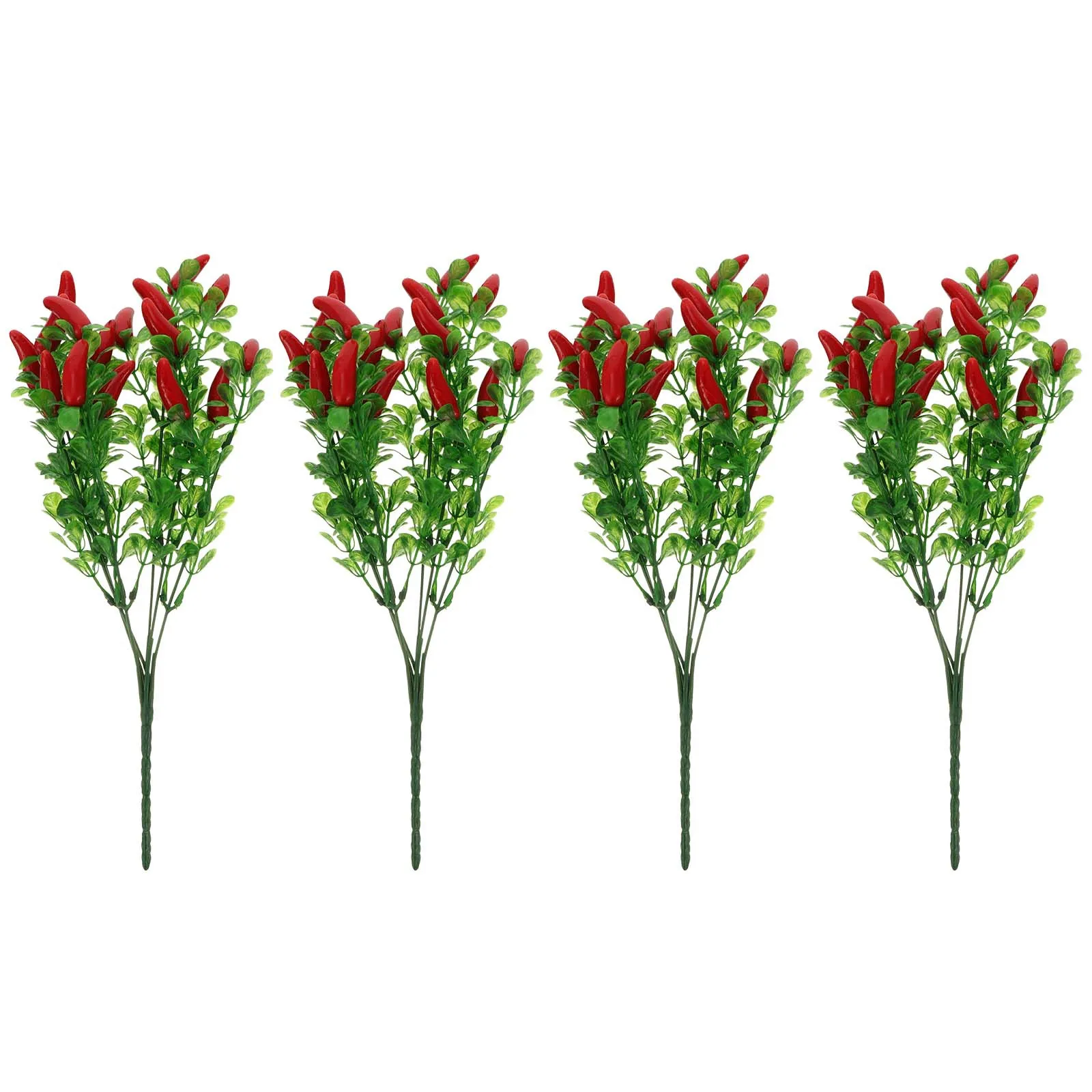 

4 Pcs Chili Bouquet Decoration Festival Peppers Accessories Home Decorations Kitchen Scale Artificial Ornament