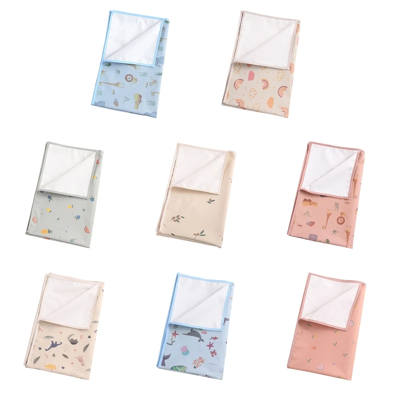 

35x50cm Portable Baby Changing Pad Waterproof Reusable Diaper Pad Cover Changing Mat Crib Mattress Sheet Infants Floor Dropship