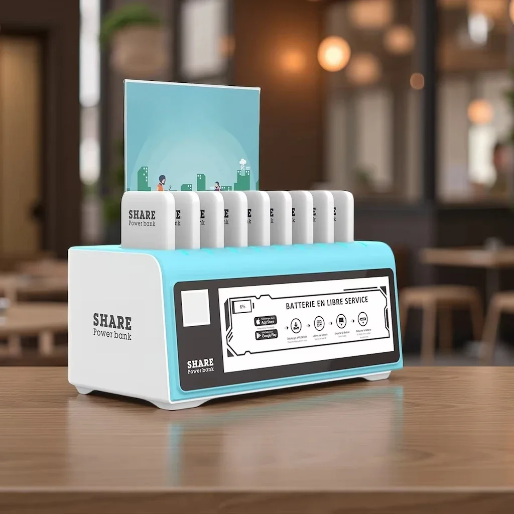 Waterproof 40W 9-Slot Power Station For Mobile Phone Rentals Premium Charging Stand From Shared Charging Station Supplier