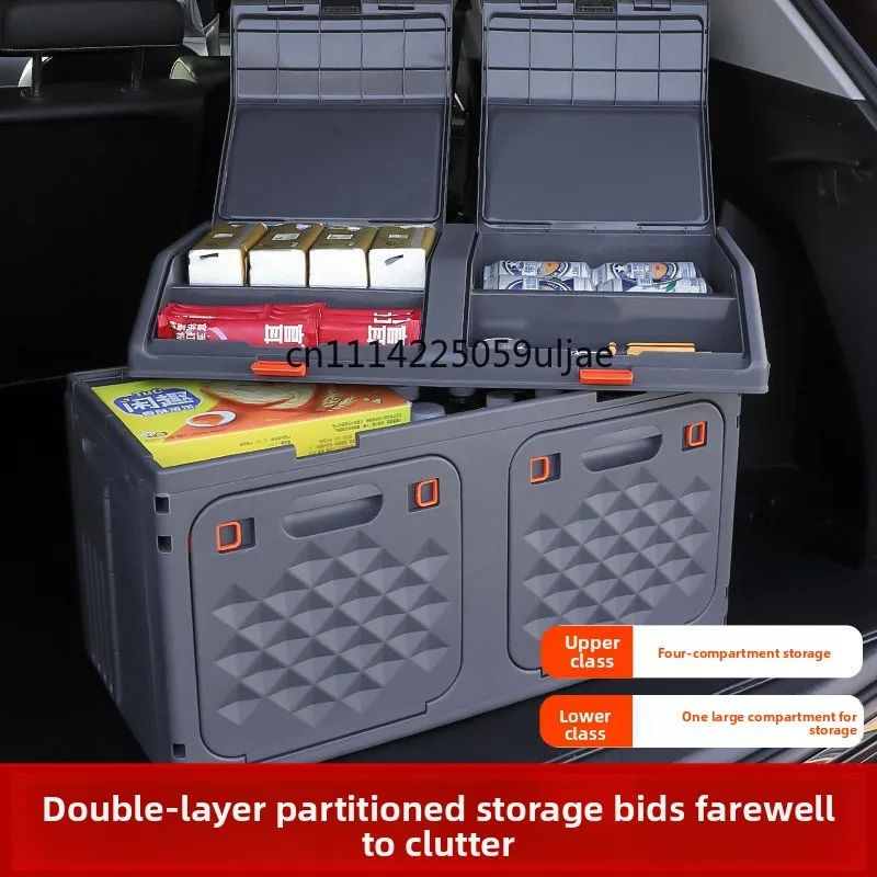 Bevel Car Trunk Storage Box Outdoor Camping Box Foldable Storage Box Camping Finishing Box