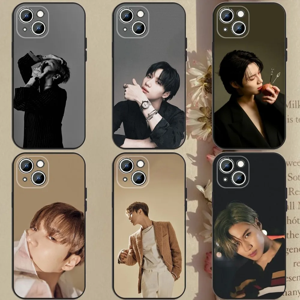 T-Taemin  Phone Case Phone Case For Apple iPhone 15,14,13,12,11,XS,XR,X,8,7,Pro,Max,Plus,mini Silicone Black Cover