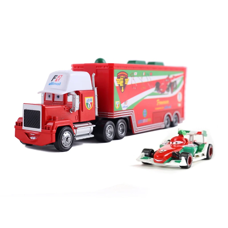 Autos und LKWs mit Anhänger, Modellautos, Anime-Figuren, Mack Semi-Hauler, Rust-eze Rennwagen, Spielzeug-Containertrucks, Kindergeburtstagsgeschenke – Detail 22
