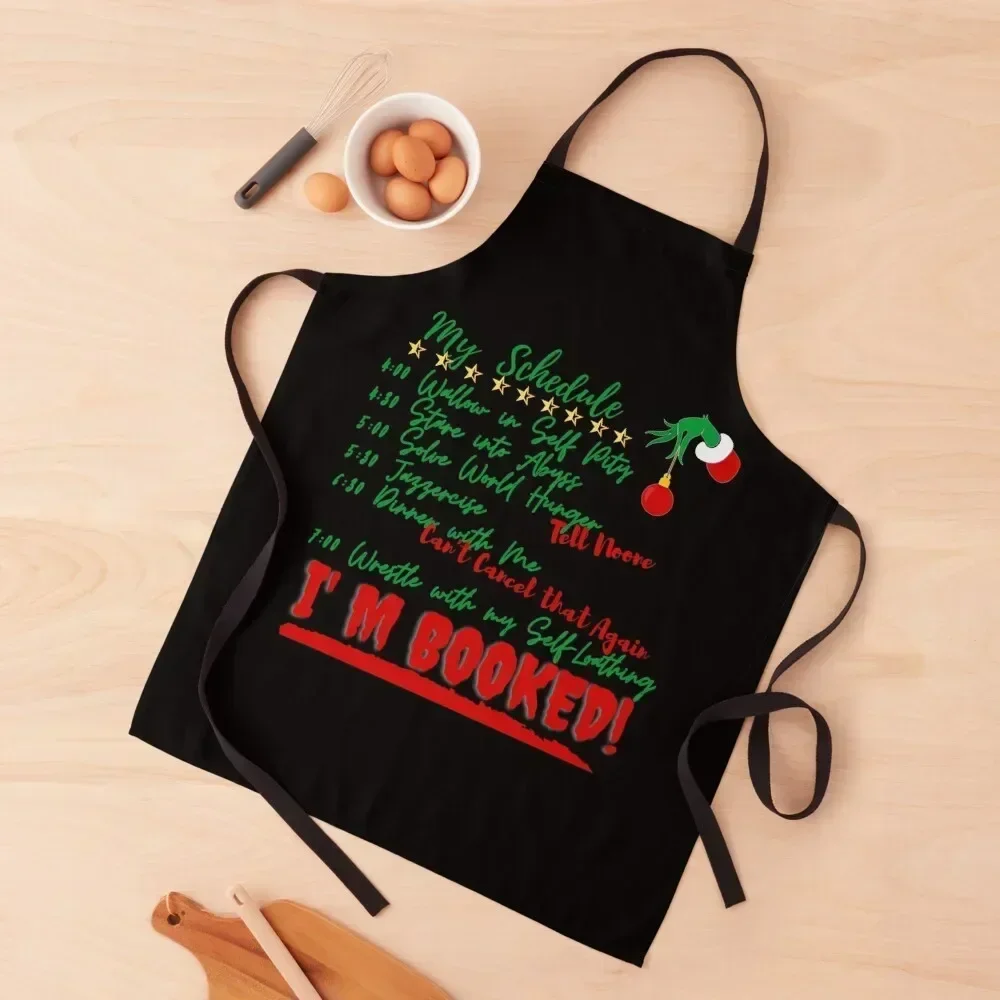 

My Schedule Apron Cooking cleanings Kitchen Tools Accessories Hairdressing Hairdresser Accessories Apron