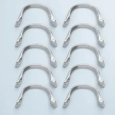 10Pcs Pan Handle Replacement Stainless Steel Robust Pot Side Handle for Cookware Accessories Non-Slip Heat Resistant Kitchen