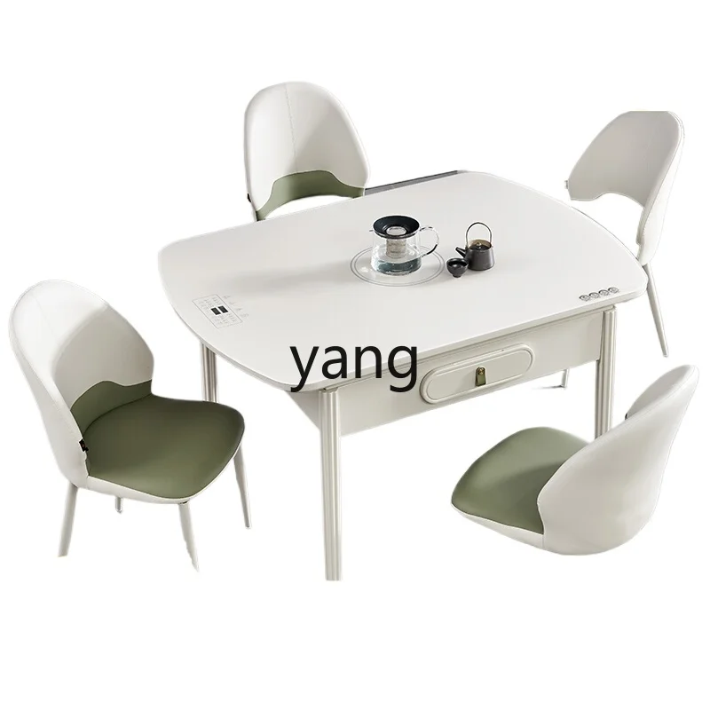

LH solid wood mahjong dining table dual-purpose integrated household multi-function electric modern dining table