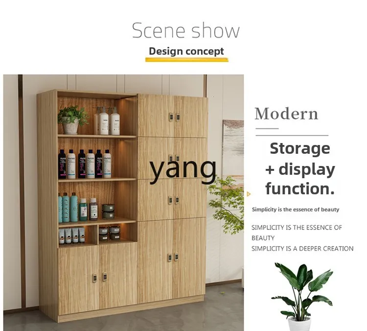 LTT Wooden Locker Barber Shop Products Beauty Salon Towel Cabinet Yoga Studio Locker