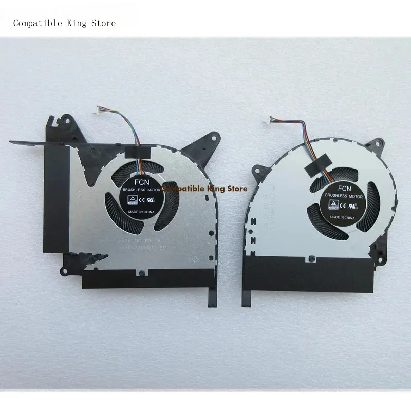 New Original Laptop CPU GPU Cooling Fan For ASUS ROG Strix Scar II GL764G GL704G GL704GW GM GV FCN 13NR00N0M10111 13NR00N0M09111