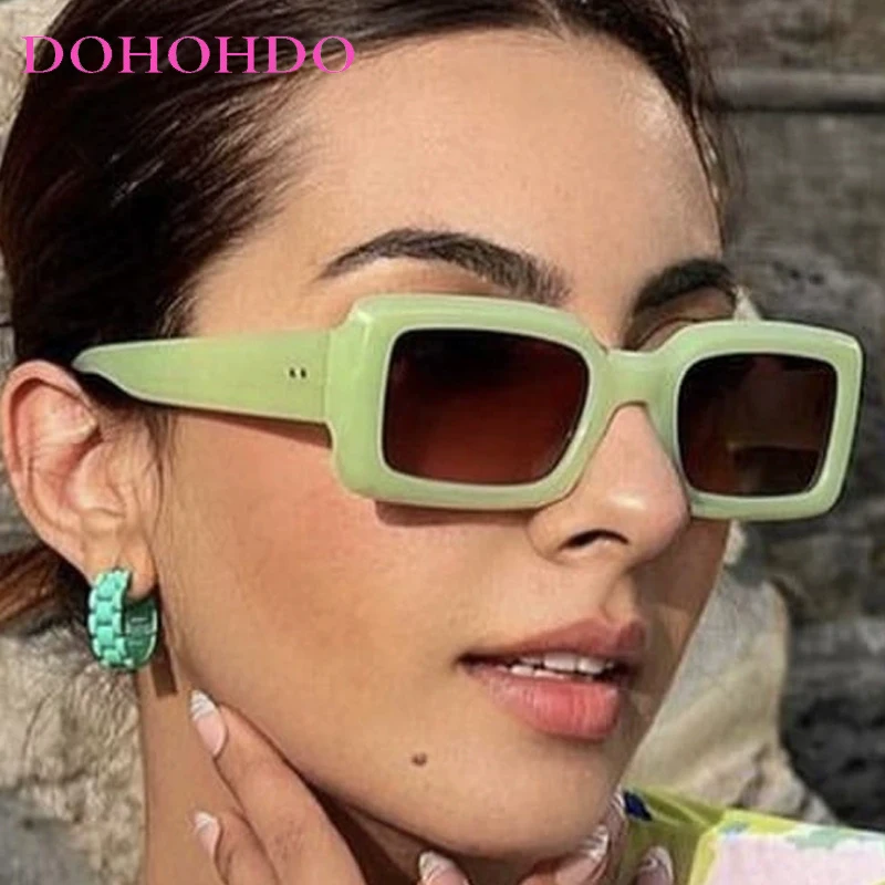 

Fashion Colorful Square Frame Women's Sunglasses Brand Designer Men Sunglass Female Summer Traveling Eyewear UV400 Gafas De Sol
